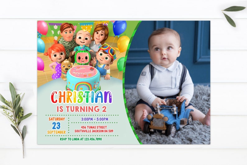 Cocomelon Invitation Template Free