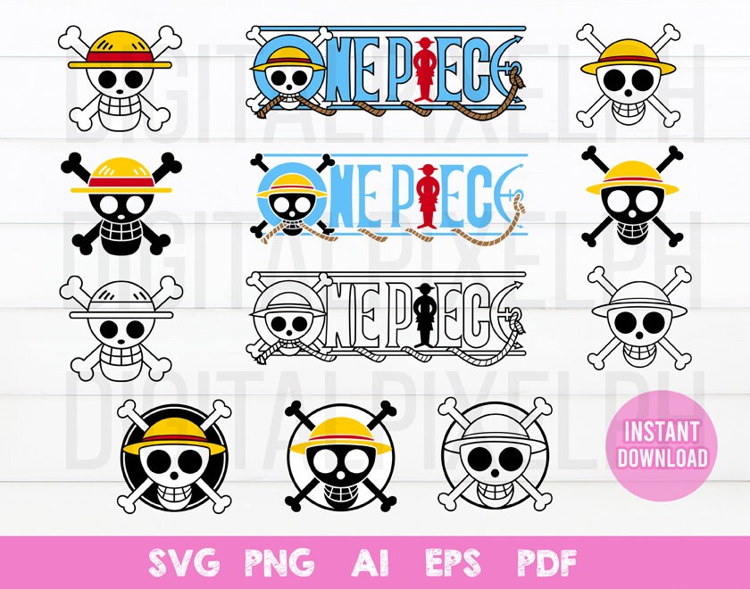 One Piece Luffy Flag Svg One Piece Skull Flag Svg Monkey D.Luffy Svg,…
