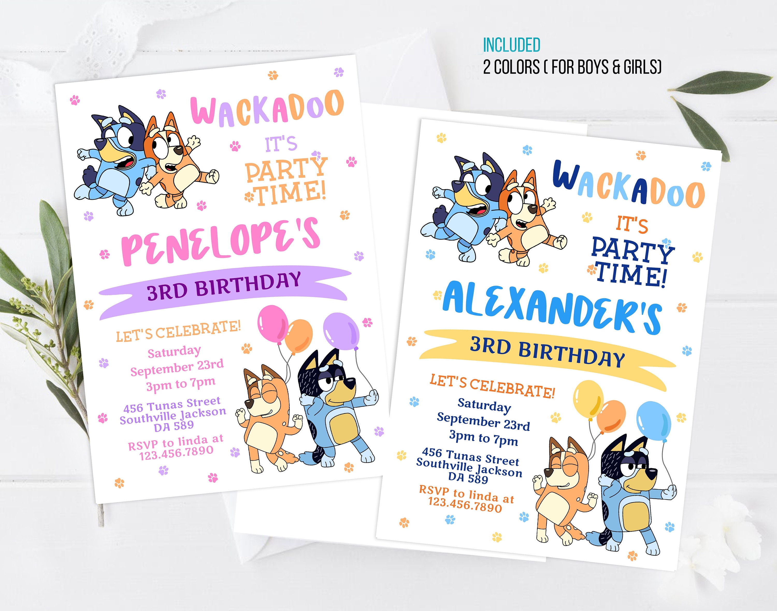 Kids Birthday Invitation Template Printable, kids Birthday Invitation…