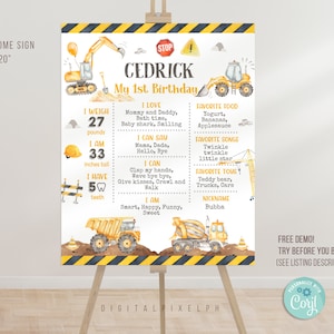 Modèle d’affiche d’étape d’anniversaire de construction modifiable, affiche d’étape de construction, affiche de panneau d’étape de construction