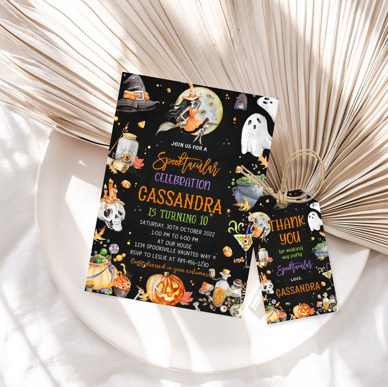 Halloween Party Invitation Halloween Party Invite Halloween Etsy