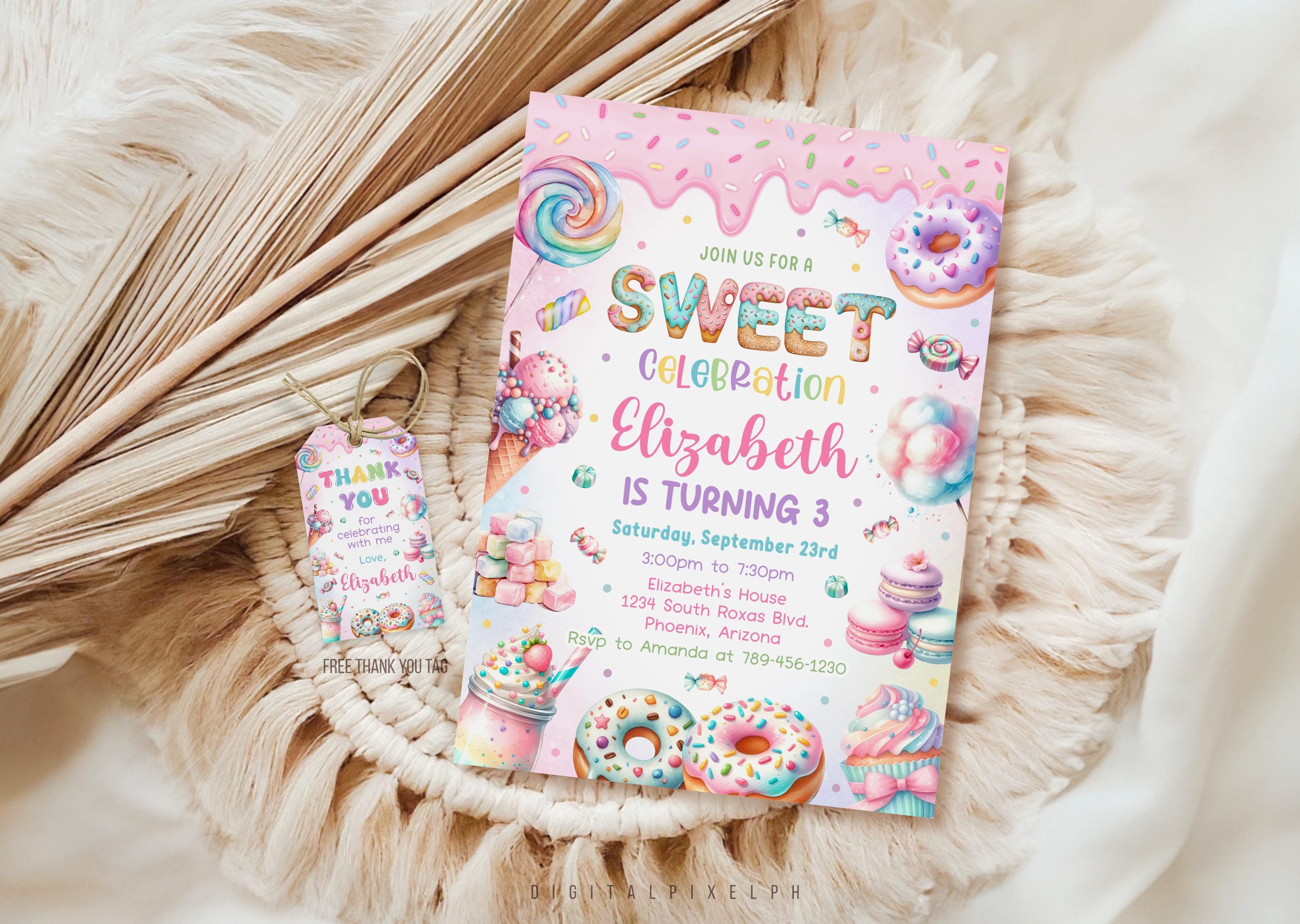 Invitación de caramelo - Etsy México, image size:3000x2133