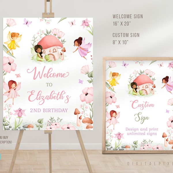 Fairies Welcome Sign - Etsy