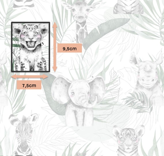 Livre tissu bébé - animaux de la savane - Jadeco - Eshop décoration enfants