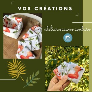 Mixed Forest Animal Playful Fox Fabric for Baby and Child, Sold by the Meter, Cotton/Jersey/French Terry/Waterproof Fabric/Oeko-Tex® image 5