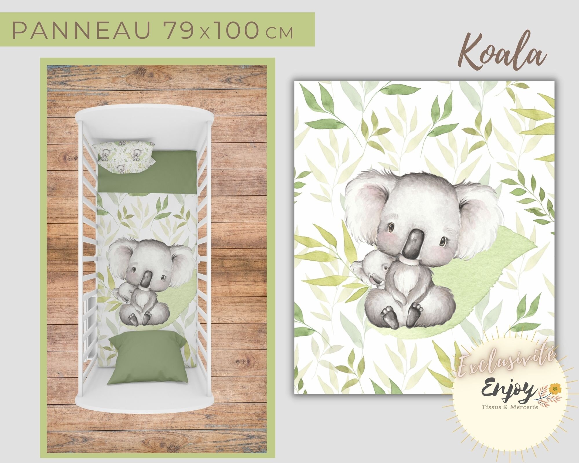 Tour de lit koala Etsy France