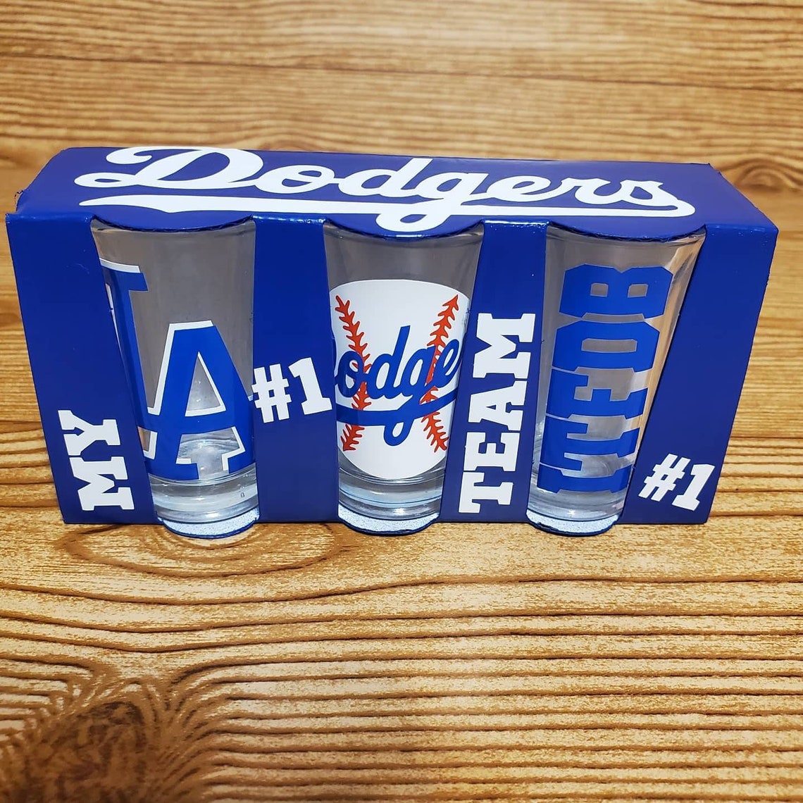 Dodgers Shot Glasses 3pk Etsy