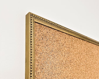 Gold Ornate Framed Cork Pin Board | Solid Wood Frame | Thick Cork | Pin Board | Cork Board