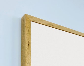 Oak Finish Framed Whiteboard - Solid Wood Frame | Framed Drywipe Board