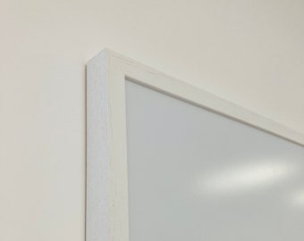 White Framed Whiteboard - Solid Wood Frame | Framed Drywipe Board