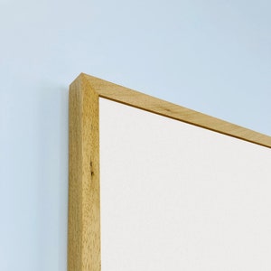 Oak Finish Framed Whiteboard - Solid Wood Frame | Framed Drywipe Board