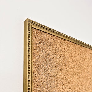 Gold Ornate Framed Cork Pin Board | 8mm Thick Cork | Solid Wood Frame | Gold Notice Board | Memo Board