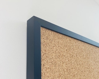 Black Framed Cork Pin Board | Solid Wood Frame | Thick Cork | Pin Board | Cork Board