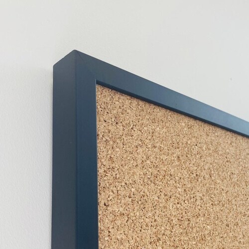 Framed Cork Pin Board Black Solid Wood Frame Large Cork Etsy UK