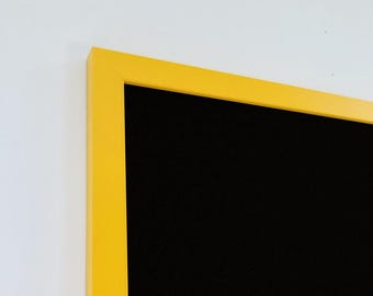 Yellow Framed Black Board | Solid Wood Frame | Blackboard | Chalk Board | Chalk Board