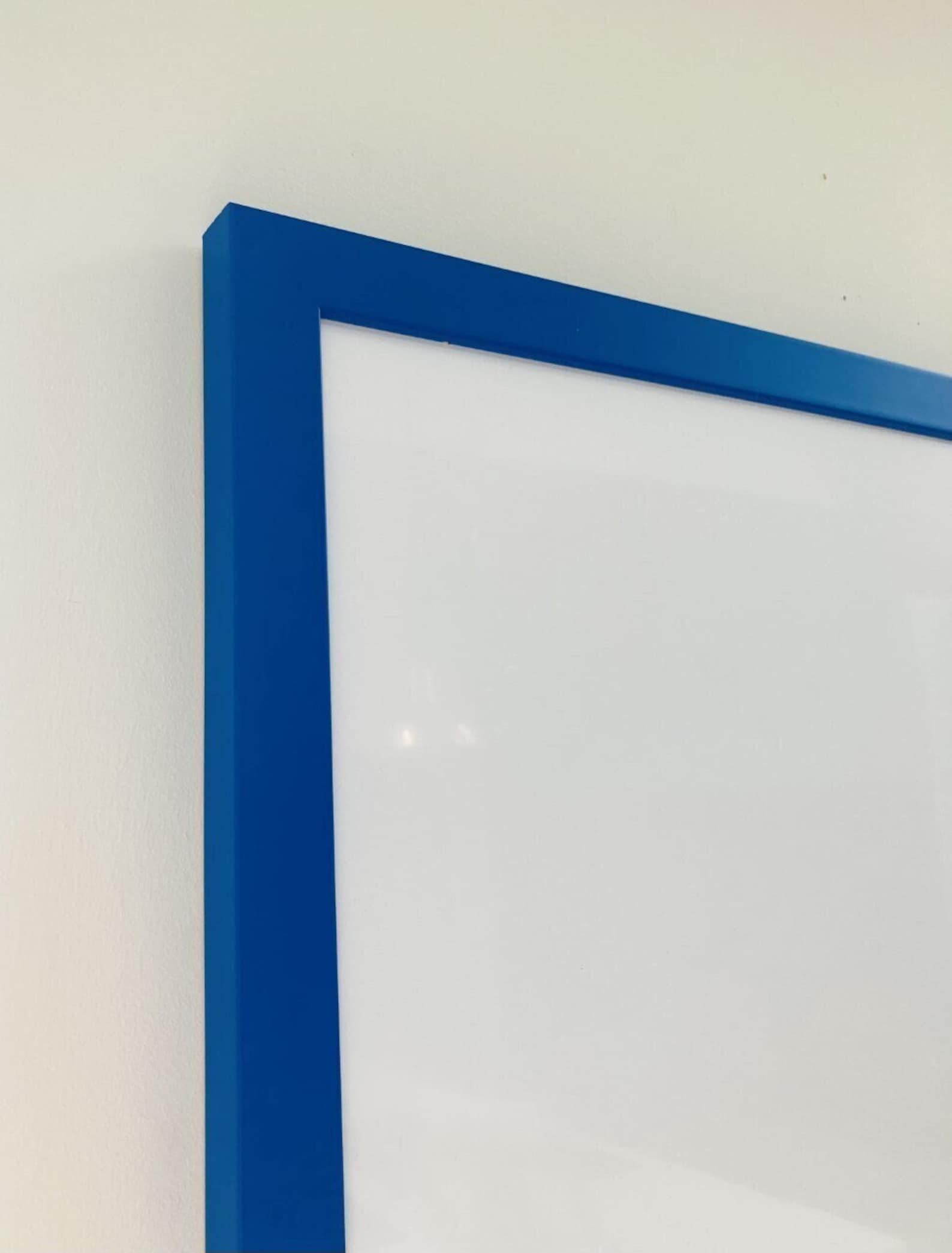 Framed Whiteboard Red Solid Wood Frame Framed Etsy UK