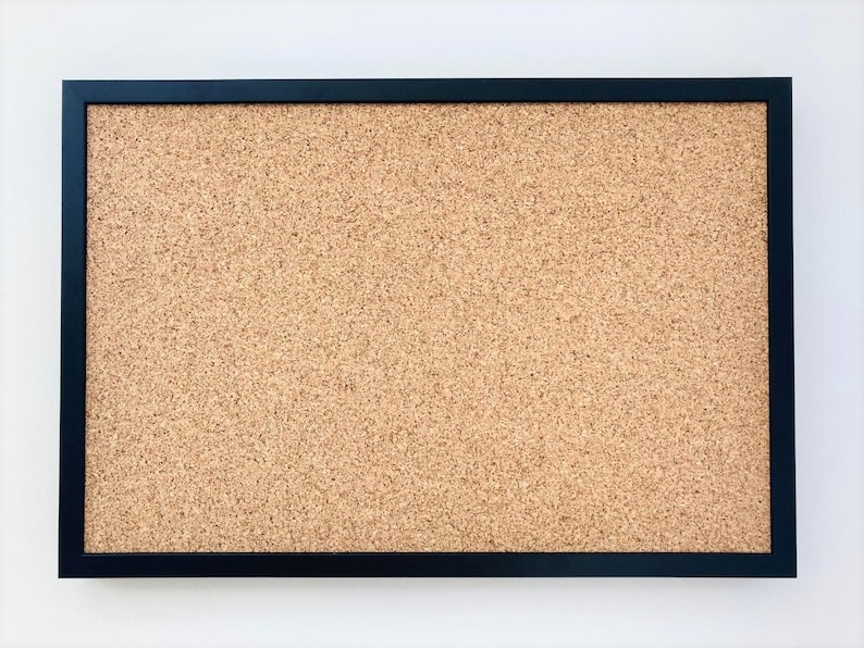 Oak Finish Framed Cork Pin Board | Solid Wood Frame | Thick Cork | Pin Board | Cork Board image 9