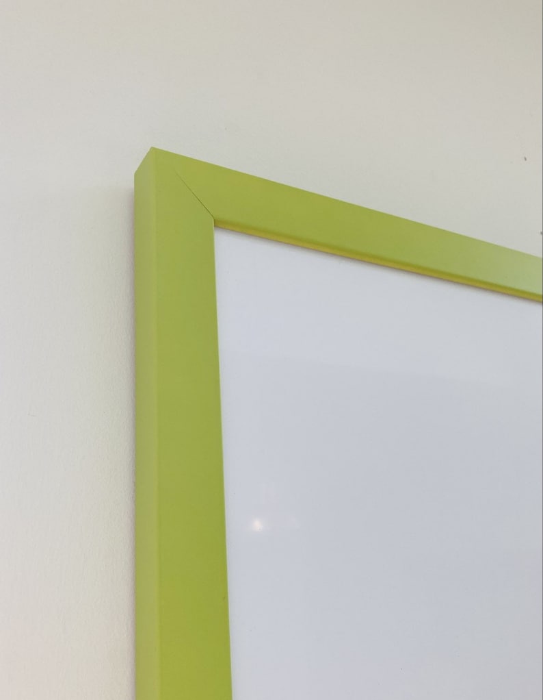 Framed Whiteboard Red Solid Wood Frame Framed Etsy UK