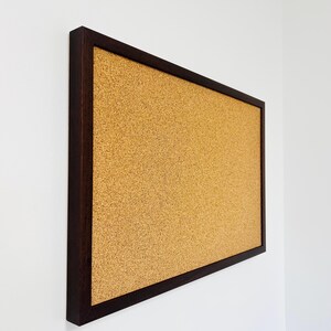 Oak Finish Framed Cork Pin Board | Solid Wood Frame | Thick Cork | Pin Board | Cork Board image 6
