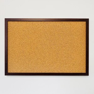 Oak Finish Framed Cork Pin Board | Solid Wood Frame | Thick Cork | Pin Board | Cork Board image 7