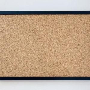 White Framed Cork Pin Board 8mm Thick Cork Solid Wood Frame Large Cork Board White Notice Board Memo Board image 4