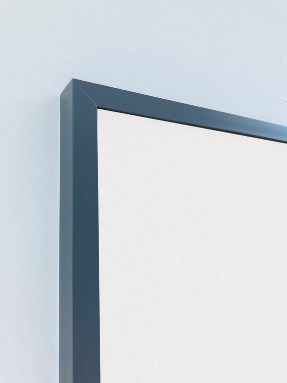 Dark Grey Framed Whiteboard | Solid Wood Frame | White Board