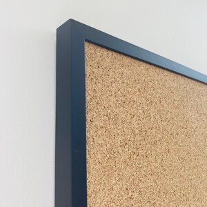 Oak Finish Framed Cork Pin Board | Solid Wood Frame | Thick Cork | Pin Board | Cork Board Black
