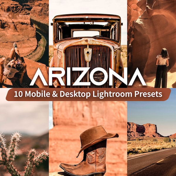 10 ARIZONA Lightroom Mobile Presets & Desktop Presets | Presets for Influencers,  Desert Preset, Western Aesthetic Lightroom Preset