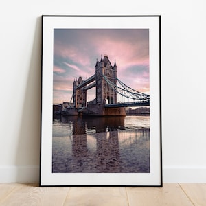 Tower Bridge | Home Decor | Wall Art | London | Photo Frames | Flowers | Photo Print | Gift