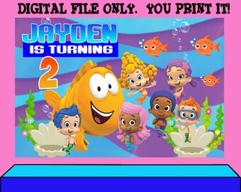 Download Backdrop Bubble Guppies Birthday Background Bubble Guppies Birthday Party Bubble Guppies Birthday Bubble Guppies Printables Digital File Digital Art Collectibles Jyoshop Com