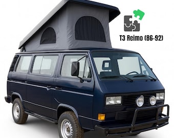 Lona de repuesto para techo elevable compatible con VW T3 REIMO 1986-1992