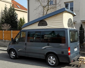 Lona de repuesto para techo elevable compatible con Ford Transit Nugget 4.ª generación (2006-2014): resistente a la intemperie y a prueba de insectos.