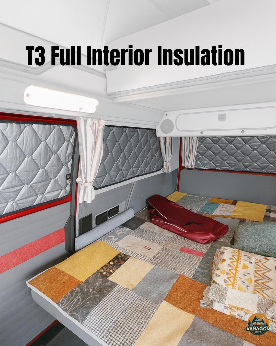 Magnetic Insulation Panels Compatible With VW T3, FULL Interior