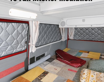 Paneles de aislamiento magnético compatibles con VW T3, interior completo (cabina + toda la zona de estar)