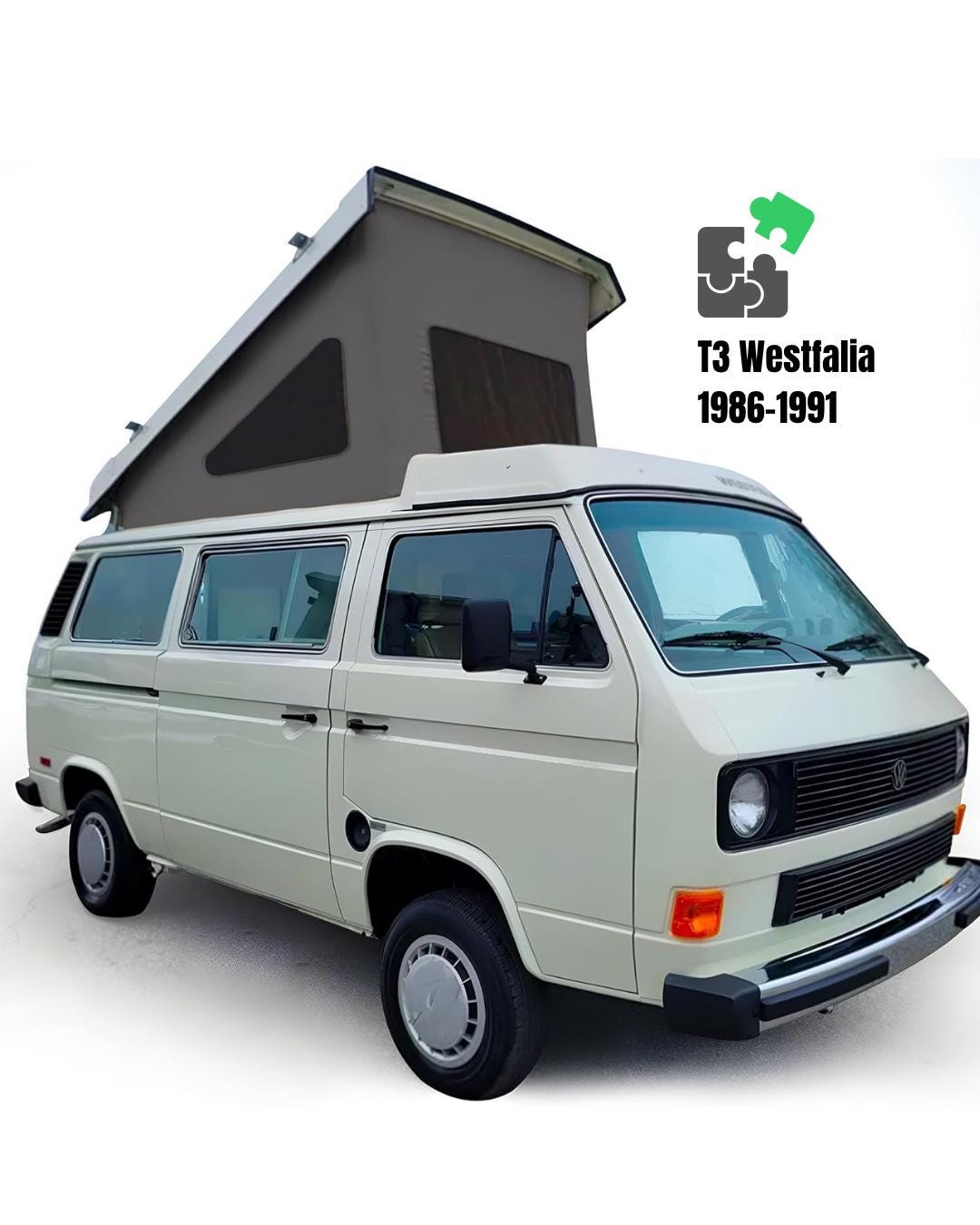Pop-top Roof Rear Hinge Replacement Canvas Compatible With VW T25