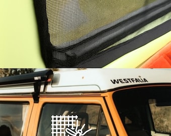 Mosquiteras magnéticas para ventanas compatibles con Westfalia T3 (lado del conductor + lado del pasajero)
