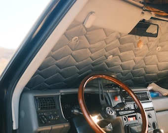 Kit de aislamiento magnético compatible con el habitáculo de la VW T4: persianas térmicas para ventanas laterales y parabrisas.