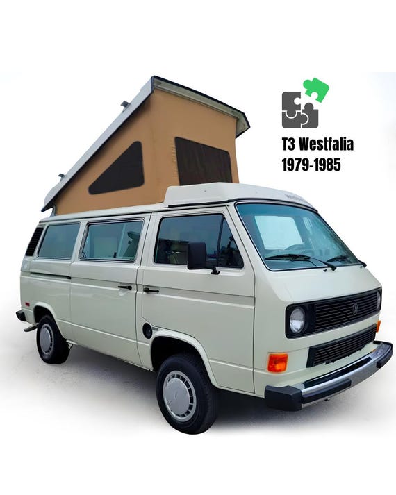 Pop-top Roof Rear Hinge Replacement Canvas Compatible With VW T25