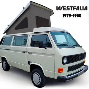 VW T25 Westfalia 79-85 Pop-Top Roof CANVAS Rear Hinge Replacement