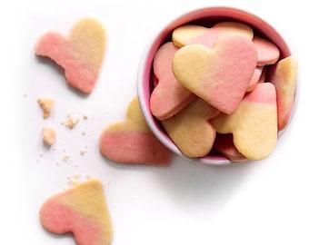 Ombre Butter Cookies Recipe PDF (Cups + Grams) | Printable | 4-Ingredient Cut-Outs | Instant Download
