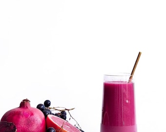 Autumn Ruby Bomb Juice Recipe PDF (Cups + Grams) | Printable | Beet‑Pomegranate‑Apple, Immune Boost | Instant Download