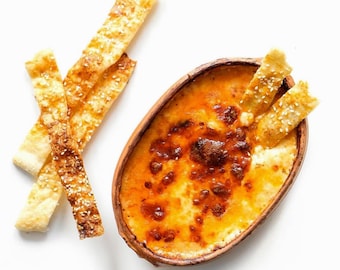Melted Cheese and Breadsticks Recipe PDF (Cups + Grams) | Printable | Cheese, Béchamel & Tomato Dip | Instant Download