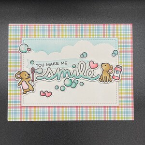 tu me fais sourire | Juste parce que carte de vœux | Carte mignonne et drôle | Parfait pour toutes les occasions | Adorables petites souris | Carte de bestiole
