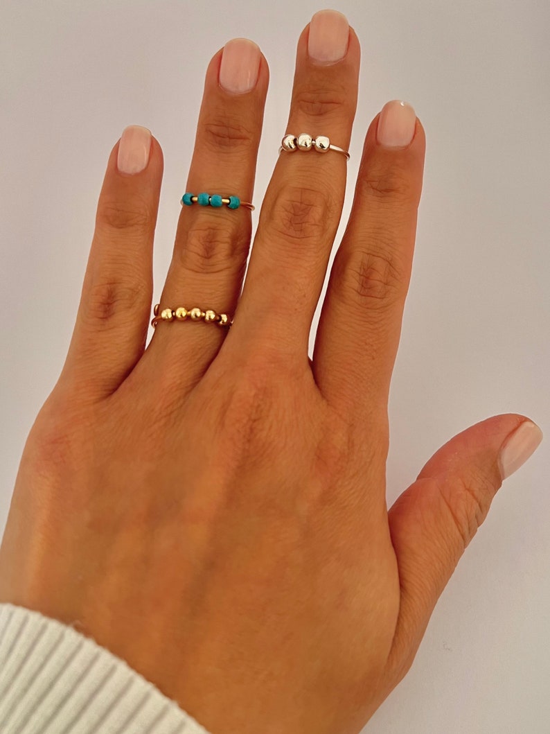Anxiety Ring Adjustable Anti Stress Stress Relief Ring Etsy