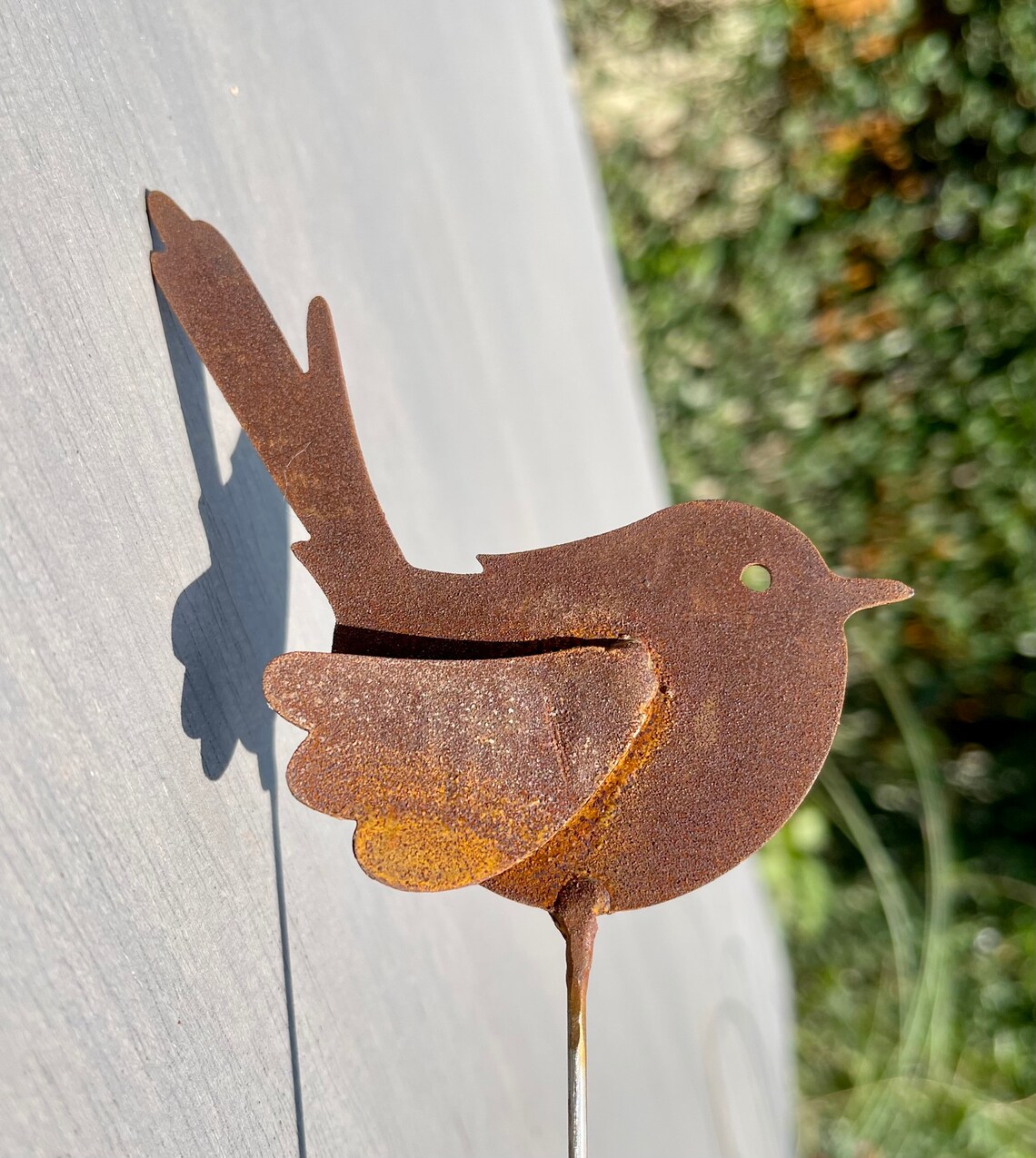 Cute Birds Sculpture Rusty Garden Decor Exterior Etsy