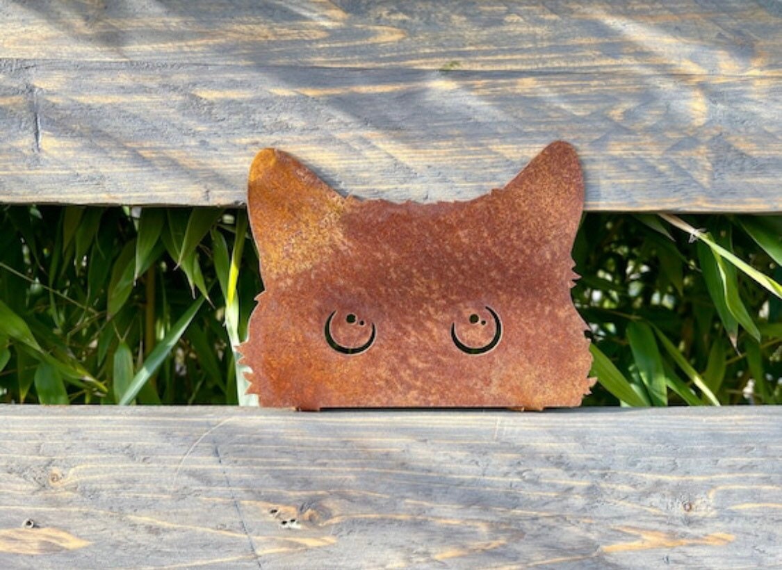 Pali per gatti in metallo, paletti da giardino decorativi, arredamento da giardino statua della sagoma del gatto nero arredamento per prato all'aperto | Leroy Merlin