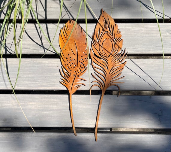 Decorative Feather Tree Set of 2