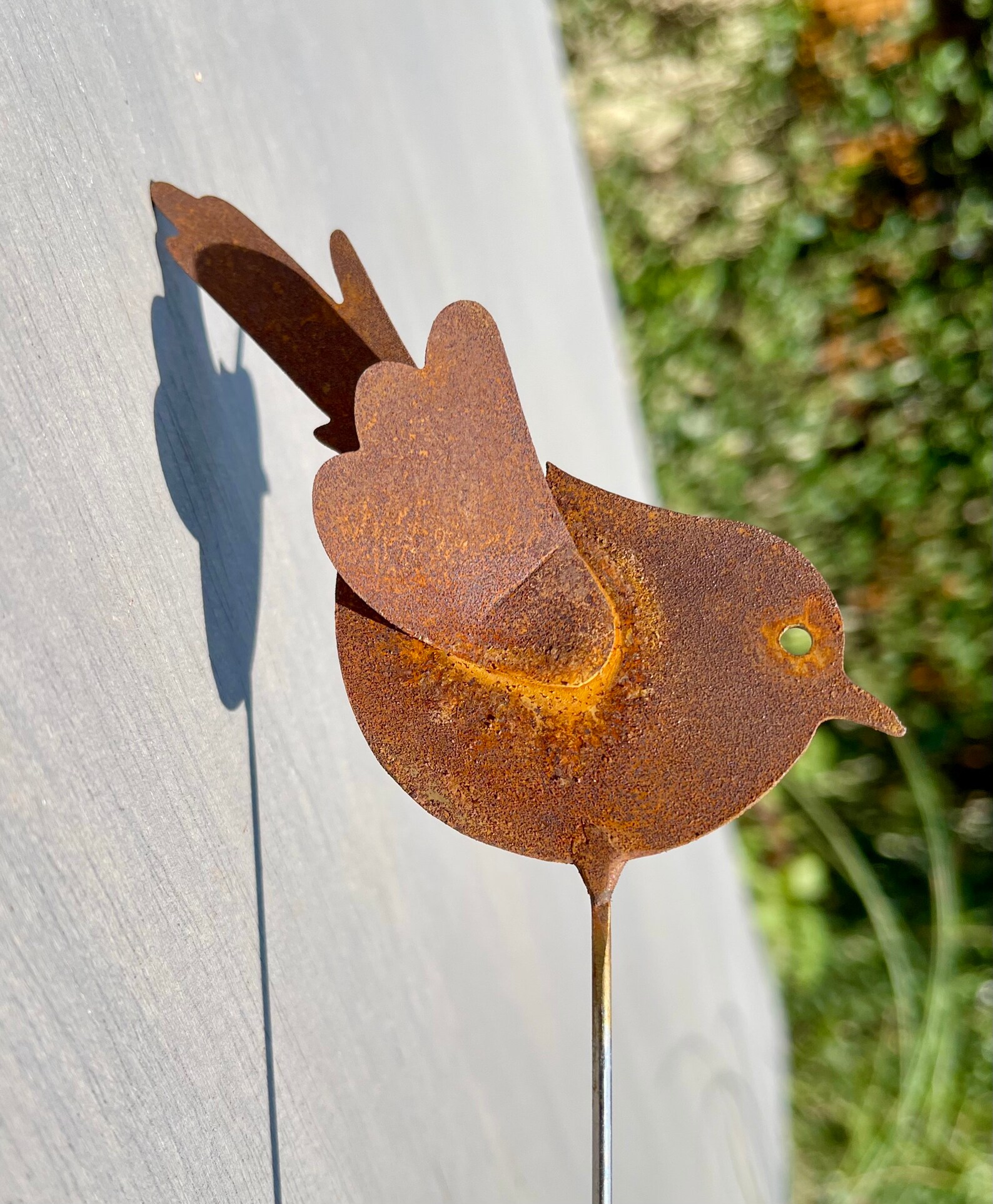 Cute Birds Sculpture Rusty Garden Decor Exterior Etsy