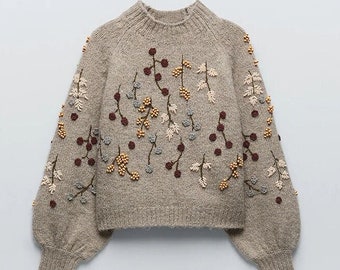 vintage flower cardigan