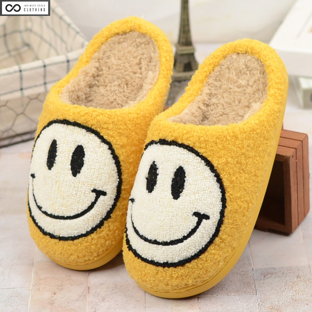 smiley face slippers amazon
